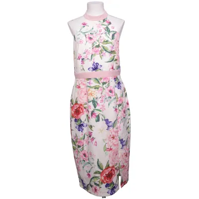 Dress (White, Multicolored) from Paper Dolls Elastane, Polyester