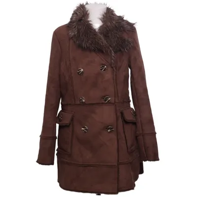 Shearlingjacka (Brun) från Manguun Akryl, Polyester