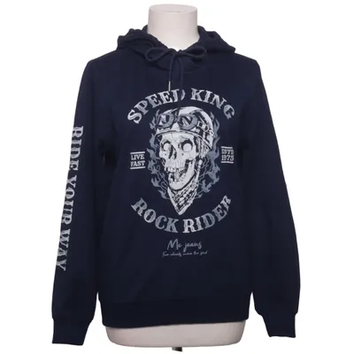 Capuchon sweater (Blauw) van M.C. Katoen, Polyester