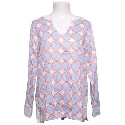 Blouse (White, Blue, Orange) from Milano Italy