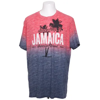 T-shirt (Rød, Blå) fra Life Style Bomuld, Polyester