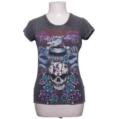 T-shirt (Grå, Flerfarvet) fra Ed Hardy Bomuld