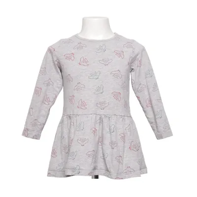 Jurk (Grijs, Roze) van Lindex Kids Katoen, Viscose