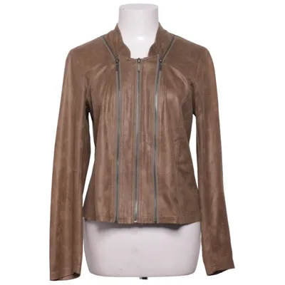 Jacket (Brown) from Luxzuz Elastane, Polyester