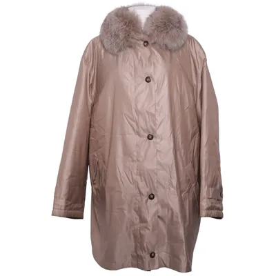 Vinterfrakke (Beige) fra Delmod Acetat, Polyamid, Polyester