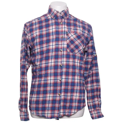 Chemise en flanelle (Bleu, Blanc, Rouge) de Jaktia Coton