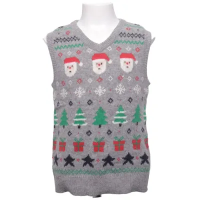 Pull sans manches (Gris, Multicolore) de H&M Coton, Polyamide, Laine