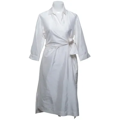 Wrap dress (White) from Le Sarte Pettegole Silk