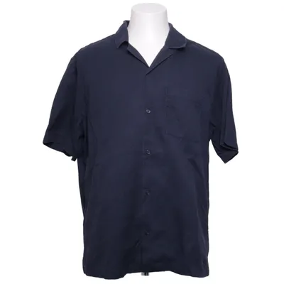 Kortærmet skjorte (Blå) fra H&M Man Bomuld, Lyocell