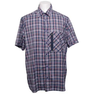 Short sleeve shirt (Blue, Red, White) from Gonso Elastane, Polyester