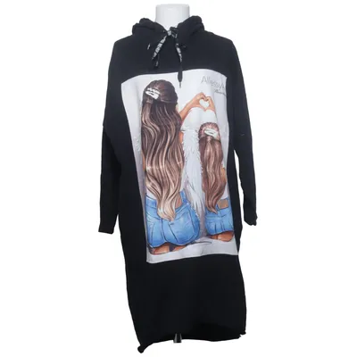 Capuchon jurk (Zwart, Blauw, Wit) van Irie Wash Katoen, Elastaan
