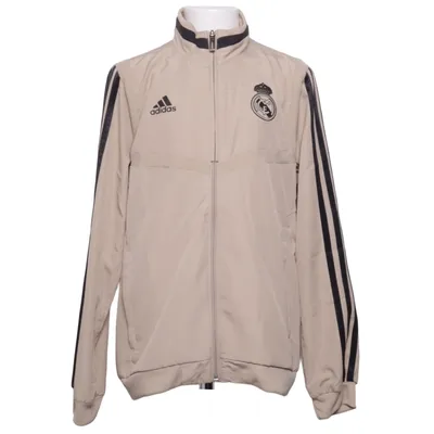 Trainingsjack (Beige, Zwart) van Adidas Gerecycled polyester