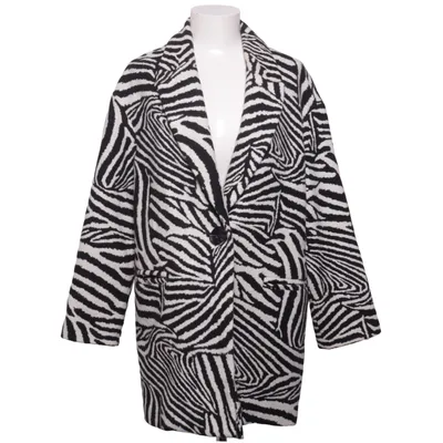 Mantel (Schwarz, Weiß) von Zara Basic Acryl, Polyester, Wolle