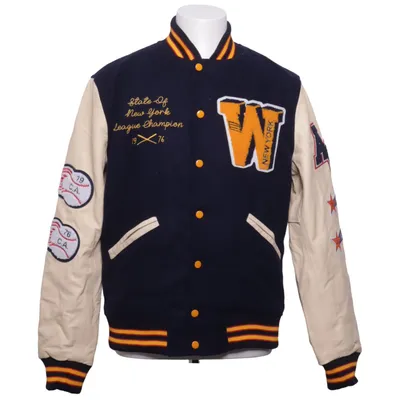 Varsity jacket (Blue, Beige, Multicolored) from American College Leather, Polyester, Wool