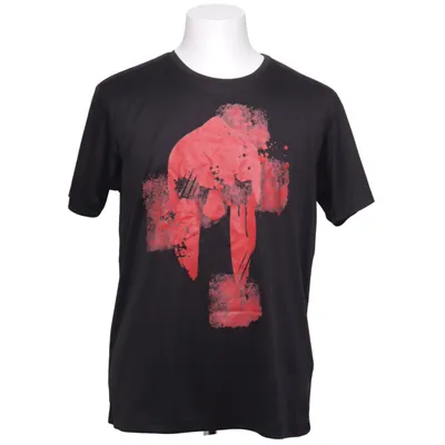 T-shirt (Svart, Röd) från Roly Återvunnen polyester