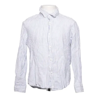 Skjorte (Blå, Hvid) fra D.M.D by Denim Day Linned, Viscose