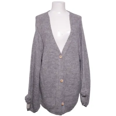 Cardigan (Gris) de Fobya Acrylique, Mohair, Laine