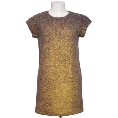 Dress (Gold, Brown) from Bally Silk, Wool