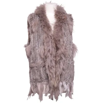 Gilet en fourrure (Gris) de Hollies Stockholm Cuir