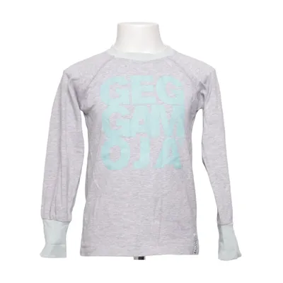 T-shirt à manches longues (Gris, Bleu) de Geggamoja Élasthane, Coton biologique