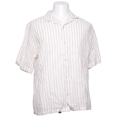 Short sleeve shirt (White, Beige) from Premium by Jack & Jones Linen, Recycled cotton