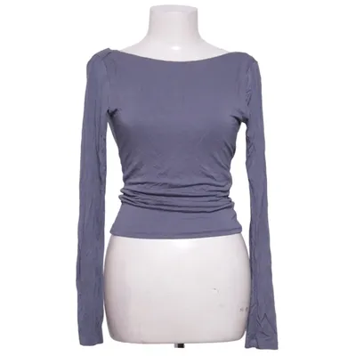 T-shirt à manches longues (Bleu) de Gina Tricot Élasthane, Viscose