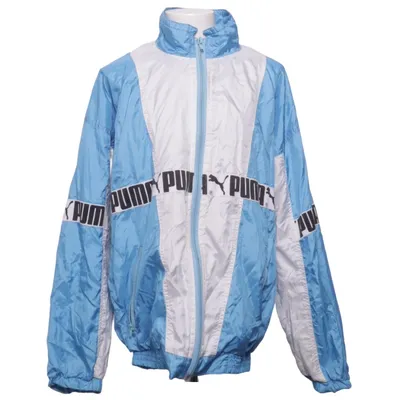 Veste de sport (Bleu, Blanc) de Puma Coton, Polyester