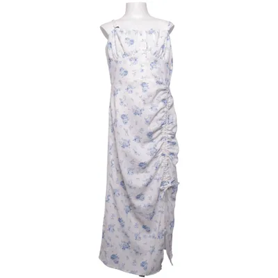 Robe longue (Blanc, Bleu) de Shein Teen Polyester