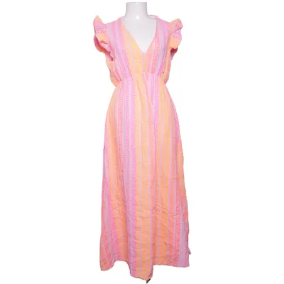 Maxi jurk (Roze, Oranje, Meerkleurig) van Made in italy Katoen