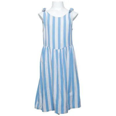 Jurk (Blauw, Wit) van Zara Katoen