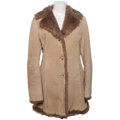 Shearlingjacka (Beige, Brun) Skinn