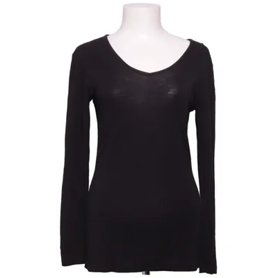 Langærmet t-shirt (Sort) fra Joha Merinould, Silke