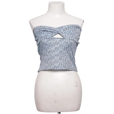 Tube top (Blue, White) from Sollinarry Elastane, Polyester