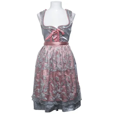 Dirndl (Rosa, Grå, Silverfärgad) från Amzhoter