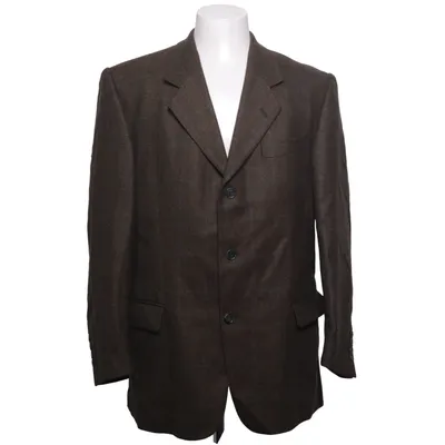 Blazer (Brown) from Cavaliere of Sweden Viscose, Wool