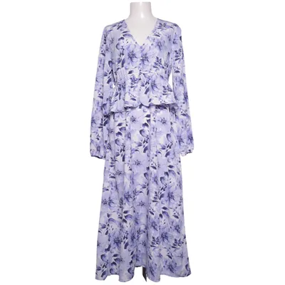 Maxikjole (Blå, Hvid) fra Bubbleroom Genanvendt polyester