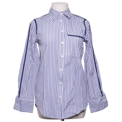 Chemise (Bleu, Blanc) de Zara Z1975 Denim Coton, Polyester