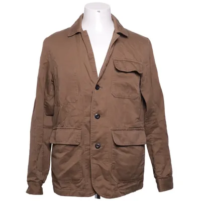 Surchemise (Marron) de Massimo Dutti Coton, Lin