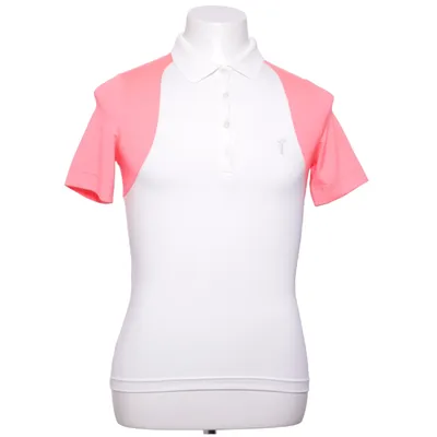 Polo shirt (White, Pink) from Golfino Elastane, Polyester