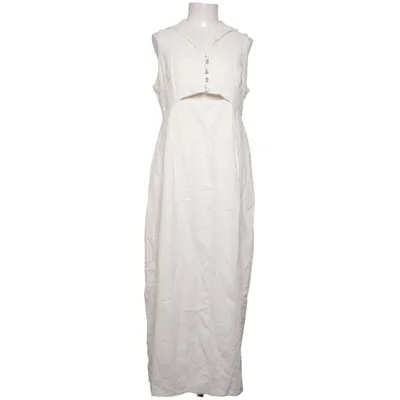 Maxikleid (Weiß) von Margit Menia Acryl, Baumwolle, Leinen