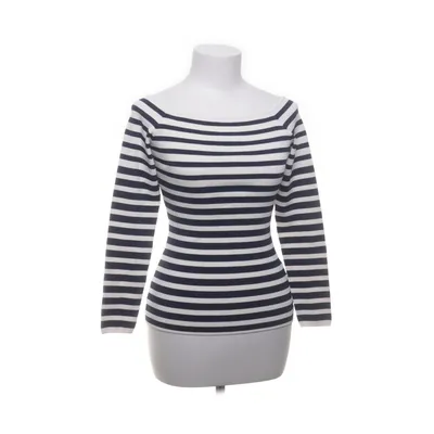 Topp (Blå, Vit) från H&M Elastan, Polyamid, Viskos