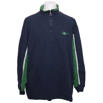 Collegetröja (Blå, Grön, Flerfärgad) från Reebok Bomull, Polyester