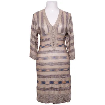 Dress (Beige, Blue, Multicolored) from Karen Millen Elastane, Metallic fiber, Polyester, Viscose