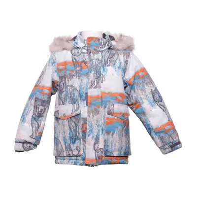 Winter jacket (Blue, Orange, White) from Jonathan Polyester