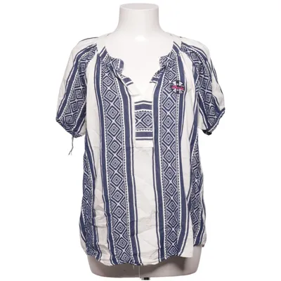 Top (Blue, White) from Spooks Cotton, Viscose