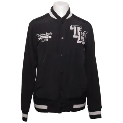 Collegejacke (Schwarz, Weiß) von The Hundreds Baumwolle, Polyester