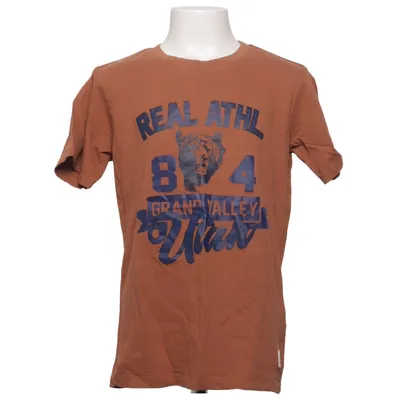T-shirt (Marron, Bleu) de Red & Blue Coton