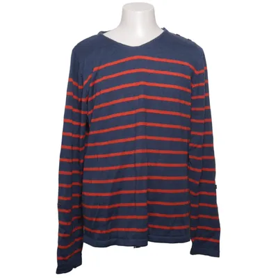 Pull-over (Bleu, Orange) de Red Collar Project Acrylique, Laine
