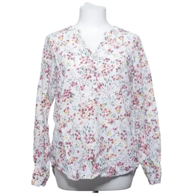 Blouse (Wit, Meerkleurig) van Gina Katoen, Linnen