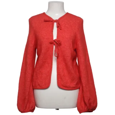 Cardigan cache-cœur (Rouge) de La Maille Sézane Élasthane, Laine de mouton, Mohair, Polyamide